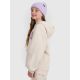 6. Girls' sweatshirt with hood, open, 4F 4FJRAW25TSWSF2294-11S