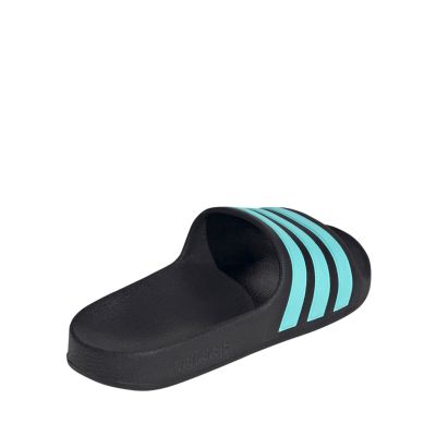 3. Adidas Adilette Aqua Slides children's flip-flops black and blue JS2497
