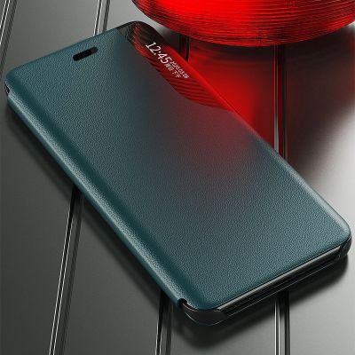 8. Eco Leather View Case elegant bookcase type case with kickstand for iPhone 13 Pro Max purple