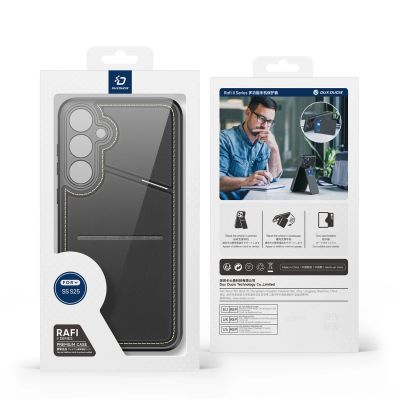 18. Dux Ducis Rafi II Case for Samsung Galaxy S25 with Stand and Wallet - Black
