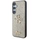 2. Guess Fixed Glitter Big 4G Metal Logo case for Samsung Galaxy S25 gold