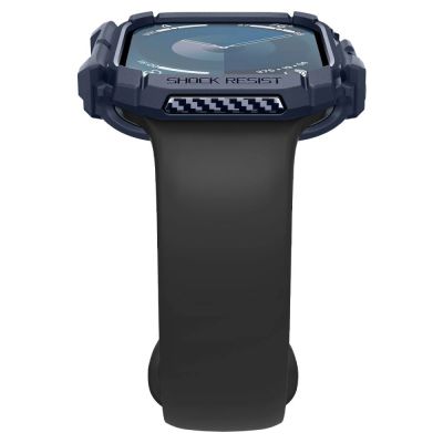 6. Spigen Rugged Armor Case for Apple Watch 10 46mm - Navy Blue