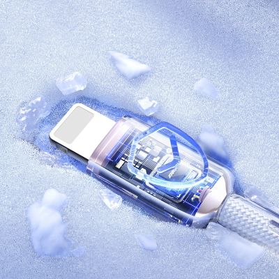 13. Joyroom S-A42 Crystal-Clear Series 30W USB-C - Lightning cable 1.2m - white