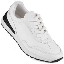 Big Star M INT1980B leather sports shoes, white
