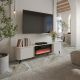 3. VOLARE TV cabinet 200x39x49 cashmere + fireplace
