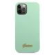 3. Guess Metal Logo Script Case for iPhone 12 Pro Max 6.7" - Green