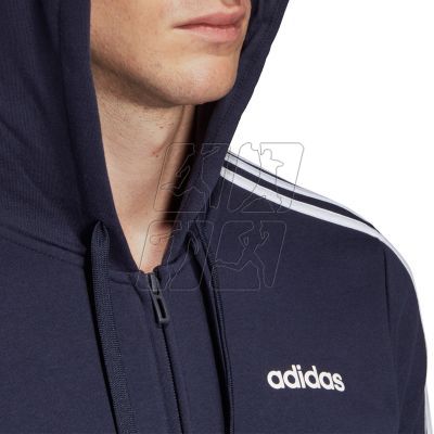 10. Adidas Essentials 3 Stripes FZ French Terry M DU0471 sweatshirt