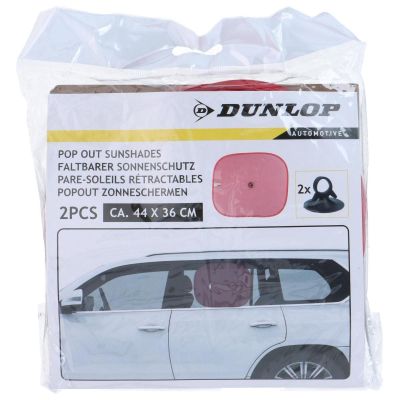 12. DUNLOP RED SUN VISOR WITH SUCTION CUP 2 PCS