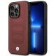Case BMW BMHMP14X22RPSR iPhone 14 Pro Max 6.7" Burgundy/burgundy Leather Seats Pattern MagSafe