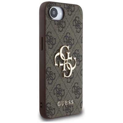 4. Guess 4G Big Logo Case for iPhone 16e - Brown