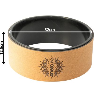 22. CORK WHEEL FOR YOGA EXERCISES 33x13CM ENERO FIT
