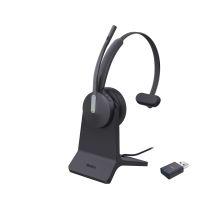 Yealink WH64 Hybrid Mono with Charging Stand Headset Wireless Headband Office/Call Center Micro-USB Bluetooth Black