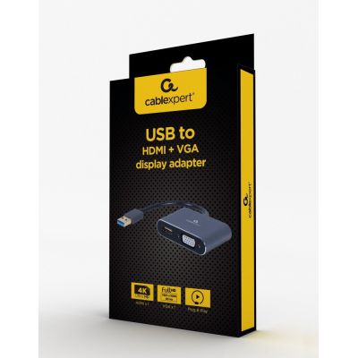 3. I/O ADAPTER USB3 TO HDMI/VGA/GRAY A-USB3-HDMIVGA-01 GEMBIRD