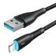 4. Joyroom Starry Series SA32-AL3 3A USB-A / Lightning cable 1m - black
