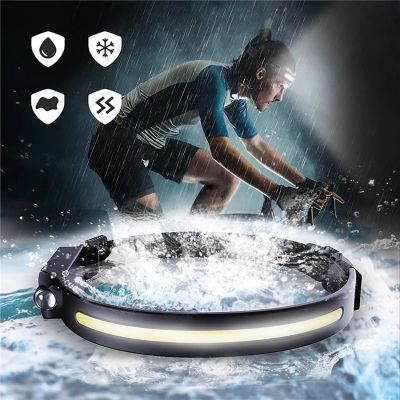 6. Wozinsky WLC-1200 350lm CREE LED Headlamp IPX4 with Motion Sensor - Black