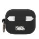 2. Karl Lagerfeld Silicone Karl Head 3D Case for AirPods Pro Cover - Black