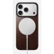 2. NOMAD Magnetic Leather Back - Magnetic case for iPhone 18 Pro / 17 Pro, compatible with MagSafe, Horween leather (rustic brown)