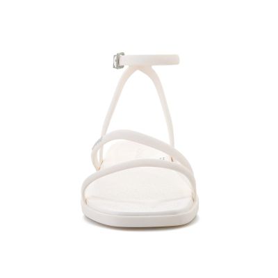 2. CROCS MIAMI ANKLE STRAP SANDAL IN CHALK 212256-0WV