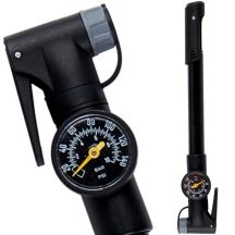 DUNLOP MINI BICYCLE PUMP WITH MANOMETER 120 psi (8 bar) BLACK