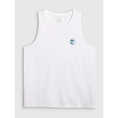 5. Men's regular sleeveless T-shirt with print 4F 4FRSS26TSLEM366-10S