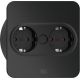 2. Bachmann 946.101 Electrical Socket 2 x Type F Stainless Steel