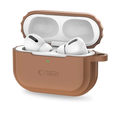 5. Tech-Protect Silicone Rope Case for Apple AirPods Pro 1 / 2 - Brown