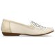 27. Rieker W RKR658 comfortable leather openwork shoes, beige