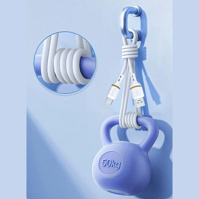 5. Dudao L25C USB-C - USB-C Silicone Cable 60W 1m - White