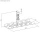 4. MACLEAN UNDERDESK CABLE ORGANIZER, MAX LOAD 5KG, WHITE MC-105 W