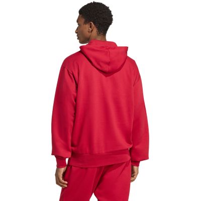 4. Men's adidas Essentials Feelcozy Hoodie red KC0907