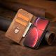 17. Magnet Fancy Case Case for iPhone 13 Pro Max Pouch Card Wallet Card Holder Brown