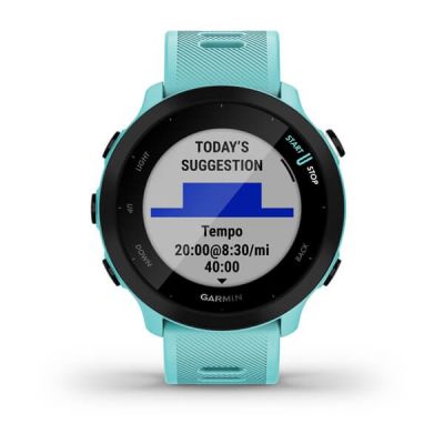 2. Garmin Forerunner 55 42mm Turquoise Watch