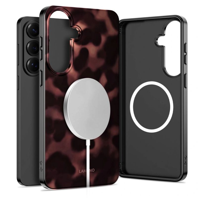 2. Tech-Protect Lamano MagSafe Case for Samsung Galaxy A36 / A37 5G - Black and Brown