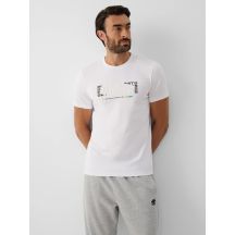 Men's slim T-shirt with print 4F 4FRAW26TTSHM4666-10S