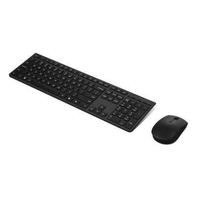 3. Lenovo Professional Wireless Rechargeable Keyboard and Mouse Combo | Keyboard and Mouse Set | Wireless | Mouse Included | US English | Bluetooth Connectivity | Gray