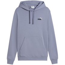 Men's Puma ESS 2 Color Small No. 1 Logo Hoodie Gray 684719 65
