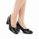 5. Vinceza 58622 black block heel pumps