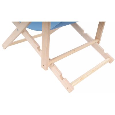 7. CLASSIC WOODEN DECK CHAIR CORNFLOWER BLUE