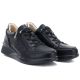 8. Women's leather wedge shoes, comfortable, black, Vinceza 79644