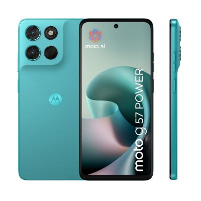 3. Motorola moto g57 power 17.1 cm (6.72") Dual SIM Android 16.0 5G USB Type-C 12GB 256GB 7000mAh Turquoise