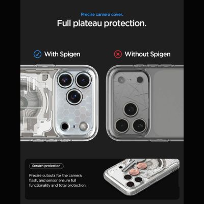 8. Spigen Ultra Hybrid MagSafe Zero One Case for iPhone 18 Pro / 17 Pro - Titanium