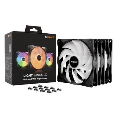 5. BE QUIET FAN! Light Wings LX 140mm PWM high-speed Triple Pack