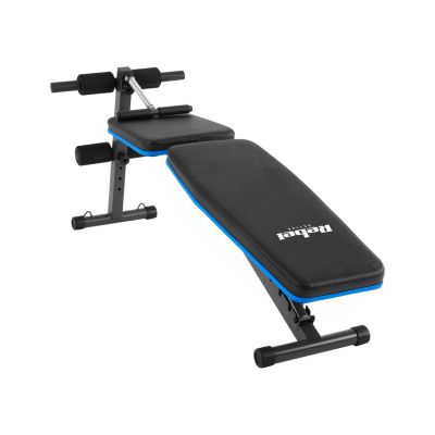 8. Inclined training bench with leg locks and rubber bands REBEL ACTIVE RBA-2003