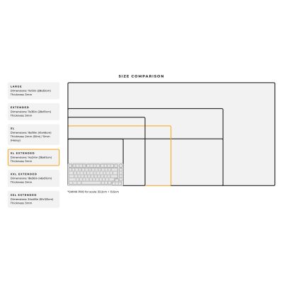 3. Glorious Stealth Mouse Pad - XL Extended, Black