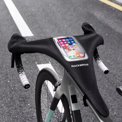 4. Rockbros D78 Sweat Cover with Pocket and Phone Window - Black