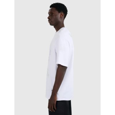 7. Men's oversized printed T-shirt 4F 4FRAW25TTSHM3257-10S