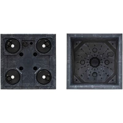 2. SIERRA SQUARE CONCRETE EFFECT FLOWER POT 39x39 ANTHRACITE