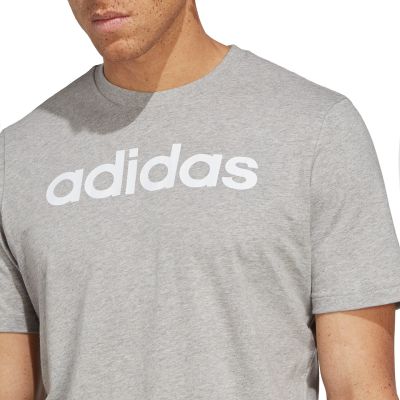 17. adidas Essentials Single Jersey Linear Embroidered Logo Tee M IC9277