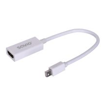 SAVIO cl-57 Adapter (Mini DisplayPort M - HDMI F; 0.10m; white)