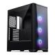 PHANTEKS Eclipse G370A PC-Gehäuse, Midi-Tower, SSI-EEB, RGB, Tempered Glass - inklusive 3x 120-mm-Lüfter, black